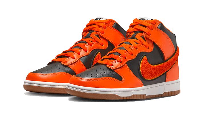 Nike Dunk High University Chenille Swoosh Safty Orange