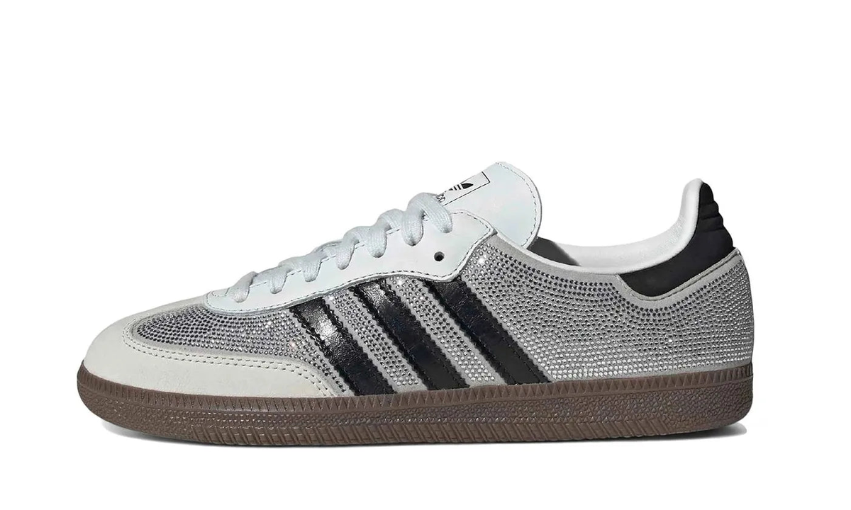 Adidas Samba OG Rhinestone Crystal White Silver