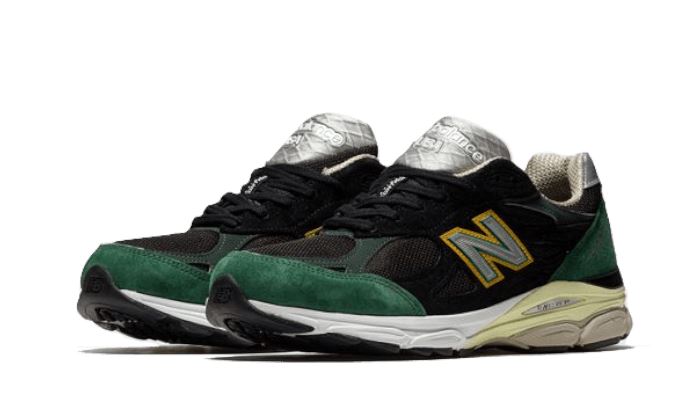 New Balance 990 V3 Black Green Yellow